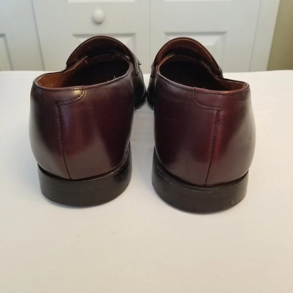 Bostonian Crown Windsor Mens Brown Leather Kiltie Tassel Loafers Dress Shoes